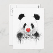 Carte Postale Panda clown (Devant / Derrière)