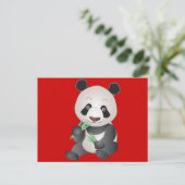 Carte Postale Panda croustillant (Debout devant)