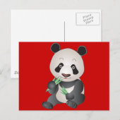 Carte Postale Panda croustillant (Devant / Derrière)
