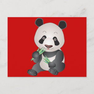 Carte Postale Panda croustillant