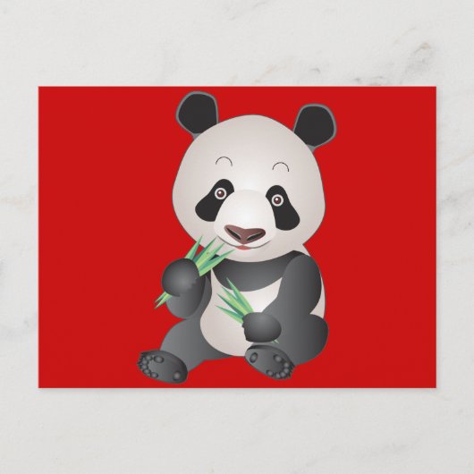 Carte Postale Panda croustillant (Devant)