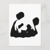 Carte Postale Panda d'art noir blanc (Devant)