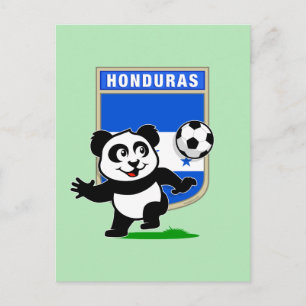Carte Postale Panda de football du Honduras