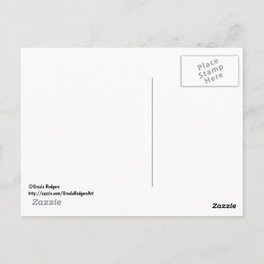 Carte Postale Panda de lecture (Dos)