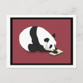 Carte Postale Panda de lecture (Devant)