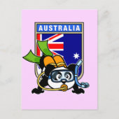 Carte Postale Panda De Plongée Australienne (Devant)