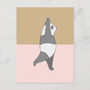 Carte Postale Panda de yoga