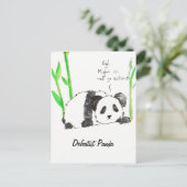 Carte postale Panda Defeatist (Debout devant)