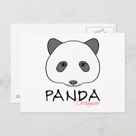 Carte Postale Panda Dreamer (Devant / Derrière)