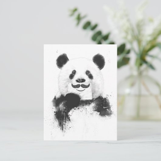 Carte Postale Panda drôle (Debout devant)