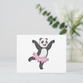 Carte Postale Panda en Ballerine au Ballet (Debout devant)