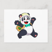 Carte Postale Panda en tant qu'étudiant (Devant)