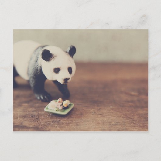Carte postale Panda Et Sushi (Devant)