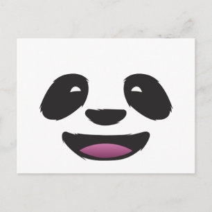 Carte Postale Panda face