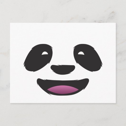 Carte Postale Panda face (Devant)