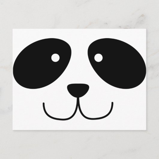 Carte postale Panda Face (Devant)
