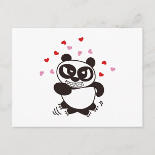 Carte Postale Panda Face En Colère 32