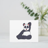 Carte Postale Panda faisant des exercices de yoga (Debout devant)