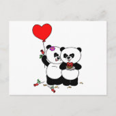 Carte Postale Panda forever love (Devant)