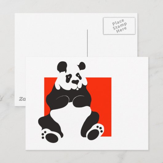 Carte Postale Panda géant (Devant / Derrière)
