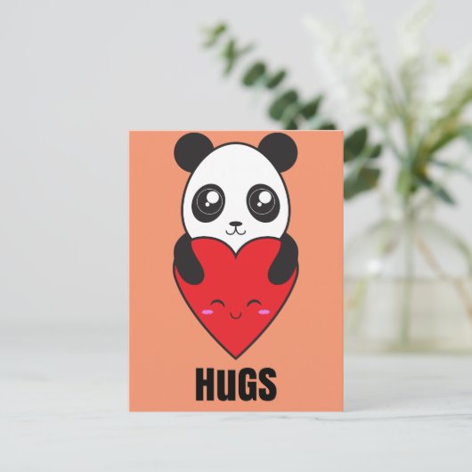 Carte Postale Panda Hugs (Debout devant)