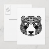 Carte Postale Panda inspiré (Devant / Derrière)
