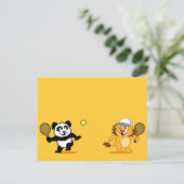 Carte Postale Panda & Lion (Debout devant)