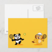 Carte Postale Panda & Lion (Devant / Derrière)
