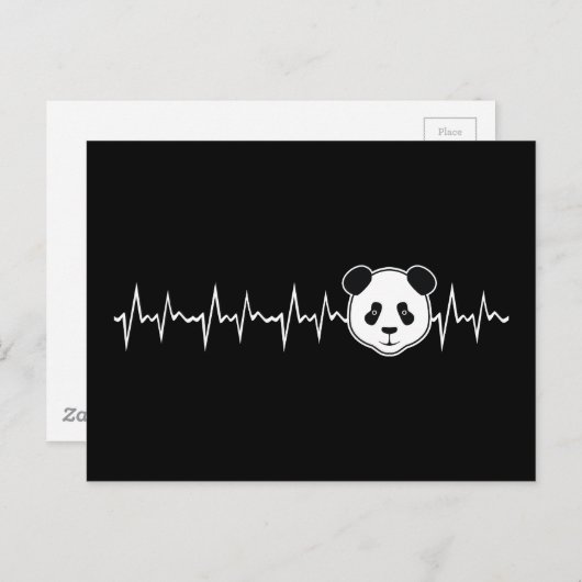 Carte Postale Panda Lover (Devant / Derrière)