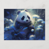 Carte Postale Panda lumière bleue (Devant)