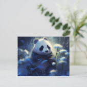Carte Postale Panda lumière bleue (Debout devant)