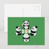 Carte Postale Panda Mahjong (Devant / Derrière)