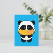 Carte Postale Panda Masque (Debout devant)
