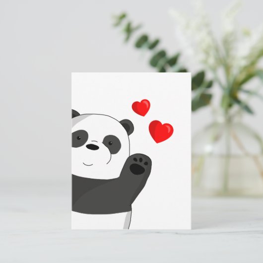 Carte Postale Panda mignon (Debout devant)