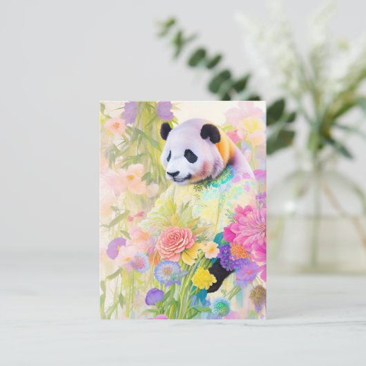 Carte postale Panda no 7 (Debout devant)