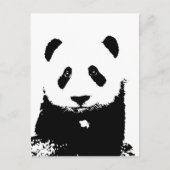 Carte Postale Panda noir et blanc (Devant)