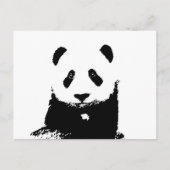 Carte Postale Panda noir et blanc (Devant)