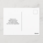 Carte Postale Panda noir et blanc mignonne en Merci Bambou (Dos)