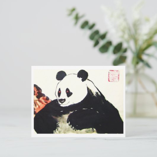 Carte Postale Panda Nr.29 * Panda-Postkarte * Panda-Art-Postcard (Debout devant)