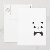 Carte Postale Panda paisible (Devant / Derrière)
