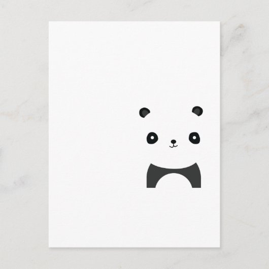 Carte Postale Panda paisible (Devant)