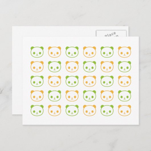 Carte Postale panda panda panda (Devant / Derrière)