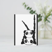 Carte postale Panda Pile (Debout devant)