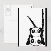 Carte postale Panda Pile (Devant / Derrière)