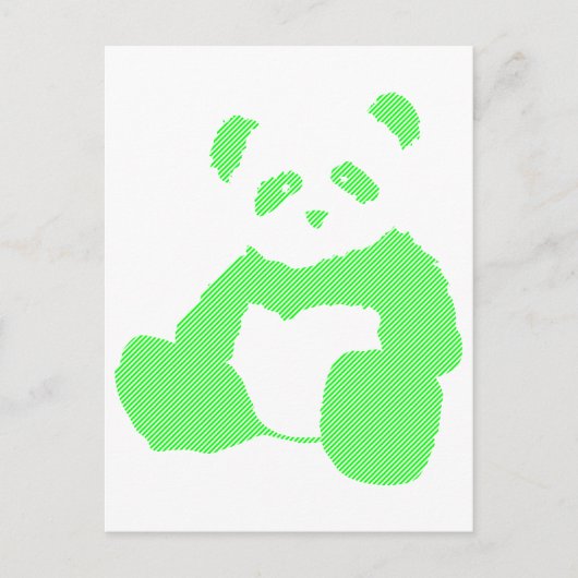 Carte Postale panda plush (Devant)