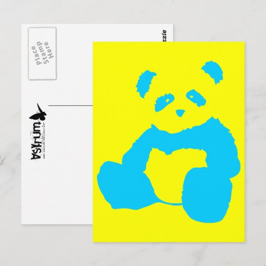 Carte Postale panda plush (Devant / Derrière)