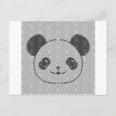 Carte Postale Panda Porte Face Sur La Vague Motif (Devant)