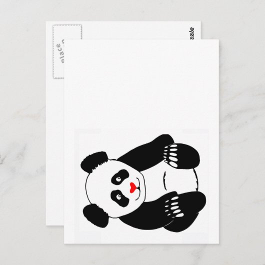 Carte Postale Panda Post (Devant / Derrière)