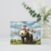 Carte Postale Panda Ride (Debout devant)