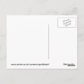 Carte postale Panda rouge (Dos)